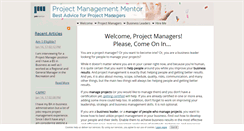 Desktop Screenshot of project-management-mentor.com